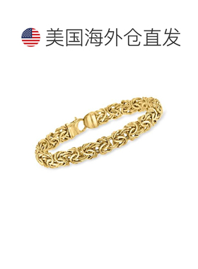 自营Ross-Simons 14kt 黄金拜占庭手链 - 8 英寸 美国奥莱直发