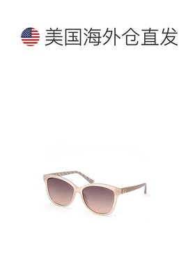 自营Guess Resin Women's Sunglasses - beige 美国奥莱直发