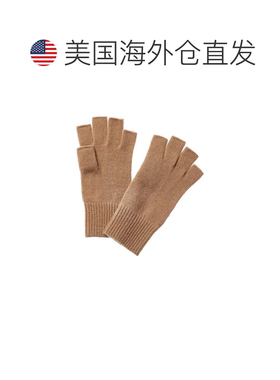 自营portolano无指羊绒手套-棕色支架 美国奥莱直发