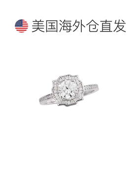 自营savvy cie jewelsRHODIUM PLATED SOLITARE WITH WHITE CZ SC