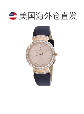 自营Christian Van Sant Women's Nova Rose Gold Round 34mm - r