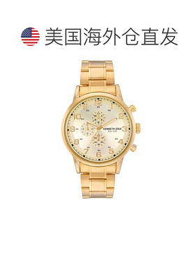 自营Kenneth Cole Men's Classic 50mm Quartz Watch - gold 美国