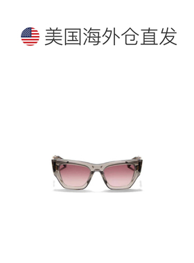 自营valentinoV - Sette Translucent Angular Frame Sunglasses