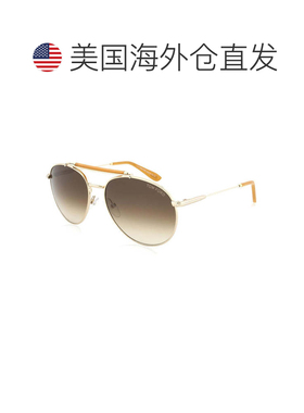 自营Tom Ford飞行员太阳镜全环，玫瑰金镜架和棕色渐变镜片Ft0338