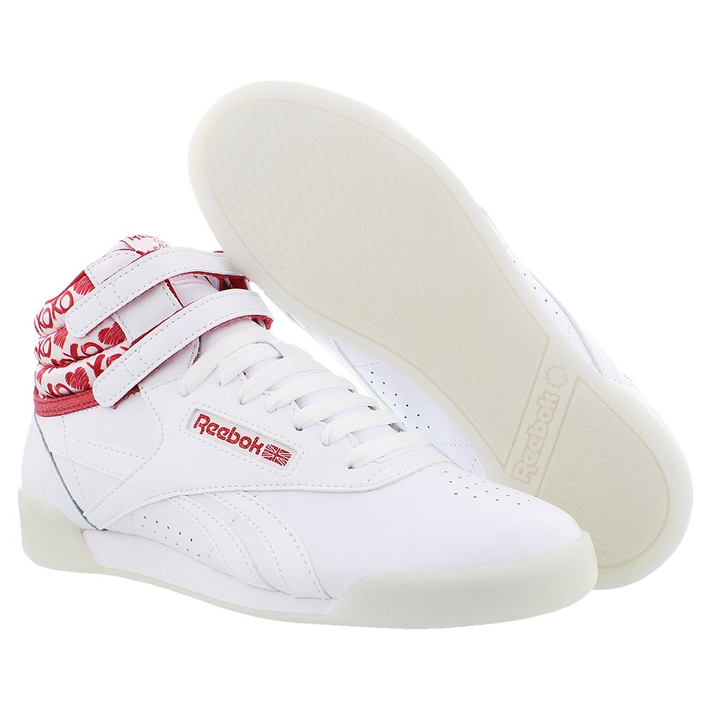 天猫国际美国直购美国直邮Reebok新款高帮透气百搭女鞋白色平底舒适休闲时尚板鞋2