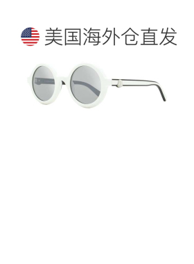自营Moncler Women's Orbit Round Sunglasses ML0261 21C White