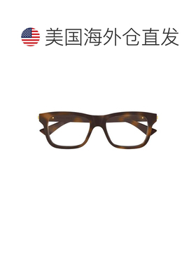 自营bottega venetaBv1412o大胆矩形龟形太阳镜-红色 美国奥莱直