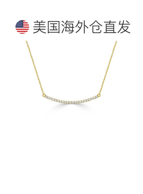 自营 sabrina14k 金 & 钻石条形项链 - 黄色 美国奥莱直发