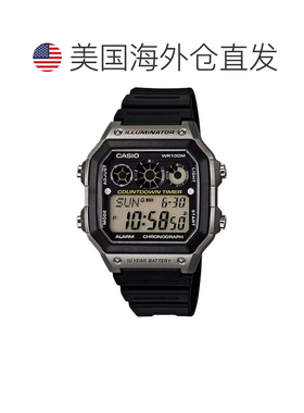 自营Casio Men’s Digital Illuminator Black and Grey Digital