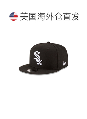 自营new era芝加哥白袜队颜色基本950 Snapback帽子-黑色 美国奥