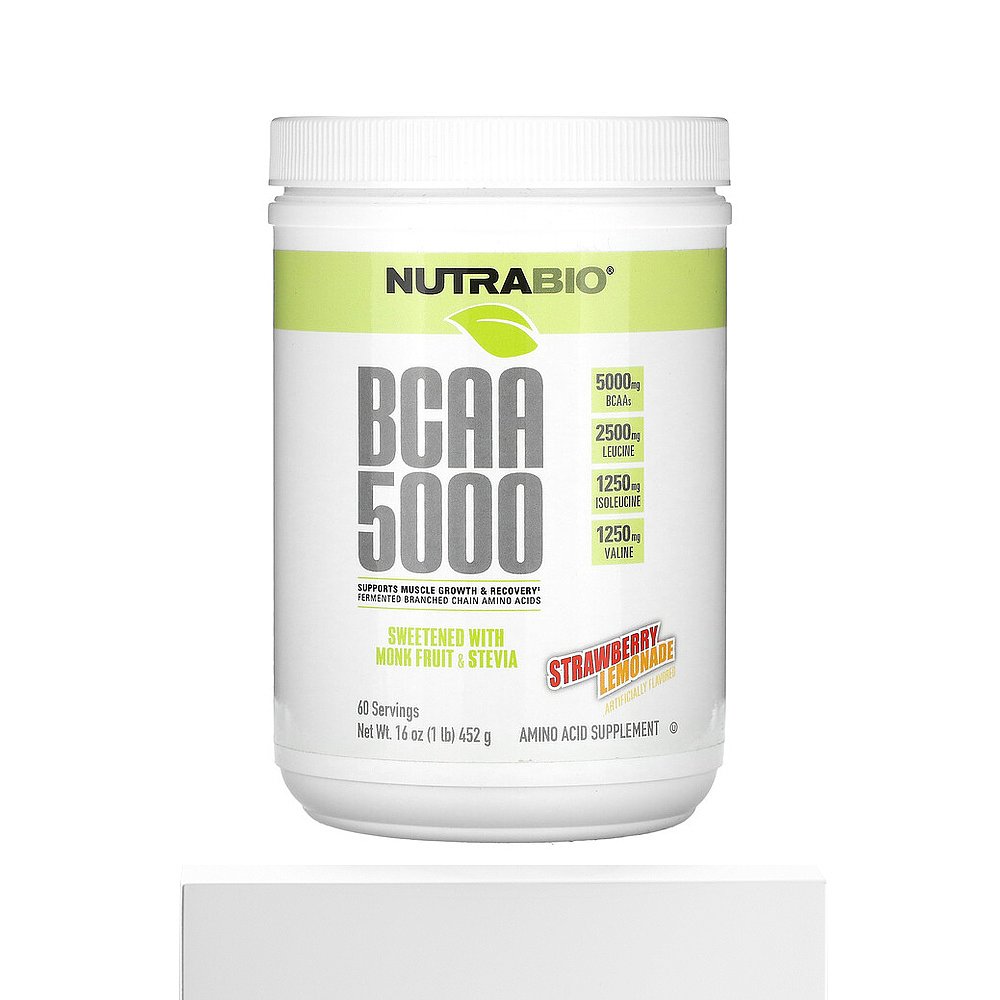 香港直邮Nutrabio Labs,BCAA 5000，草莓柠檬水味，1 磅（452 克 - 图3