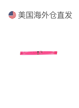 自营alexander mcqueen头骨和pav e 双腰带-粉红色 美国奥莱直发