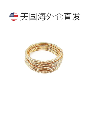 自营adorniaFlexible Coil Stack Bracelet - gold 美国奥莱直发