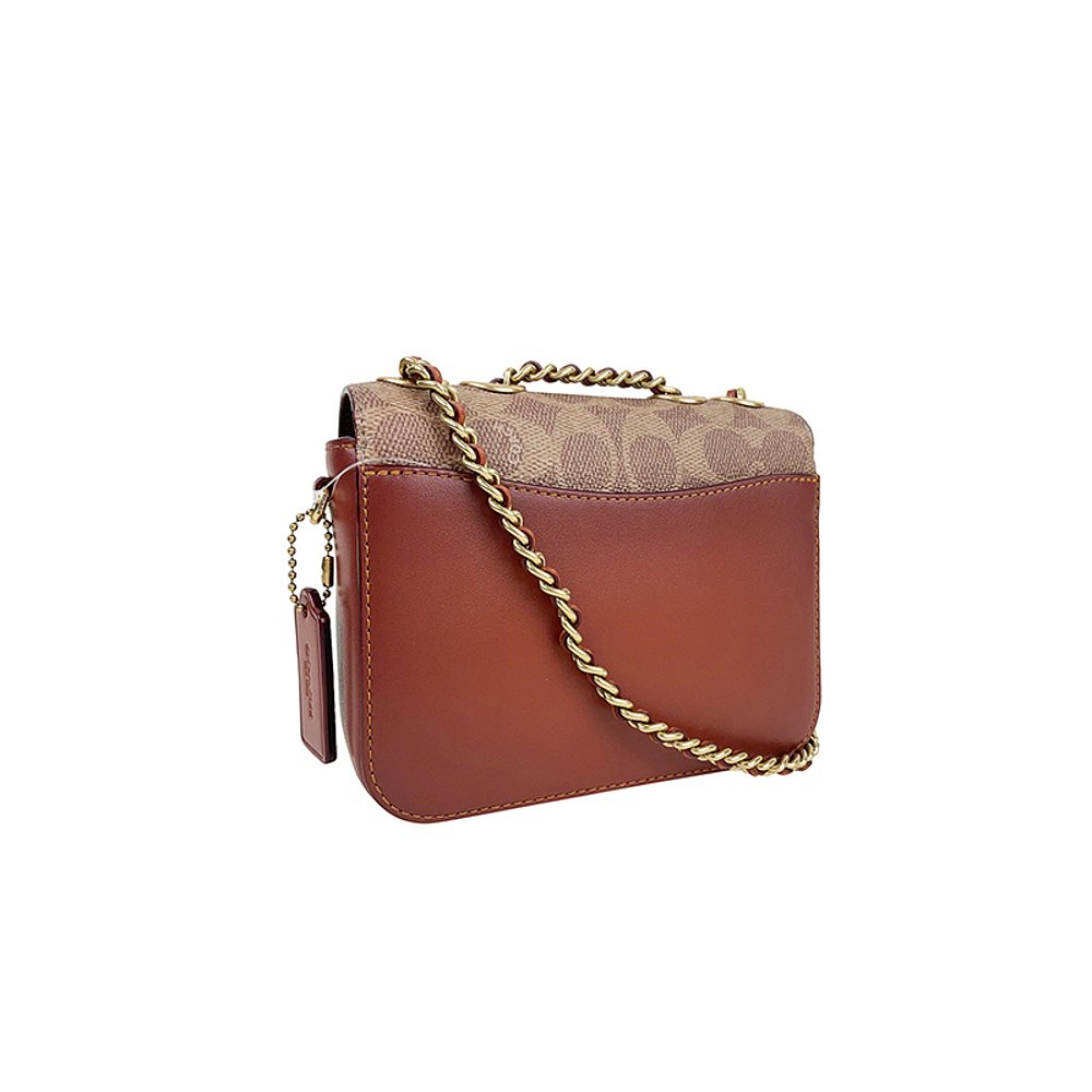 天猫国际美国直购美国直邮 Coach/蔻驰斜挎包女新款百搭拼色单肩包女B4NQ42