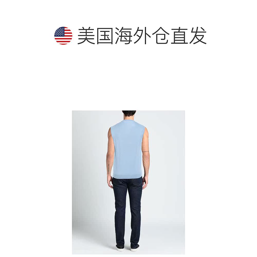 1h可退 【美国直邮】NORTH SAILS 男装针织衫 100 纯棉无袖V领毛 - 图1