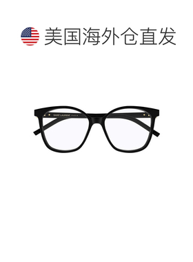 自营saint laurent黑色字母组合醋酸纤维方形太阳镜-白色 美国奥