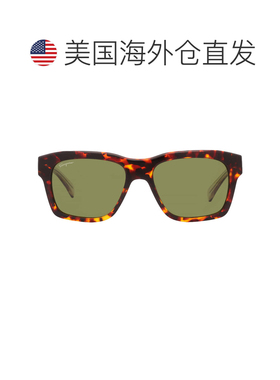 自营Salvatore Ferragamo Green Square Men's Sunglasses SF1087