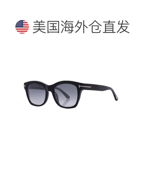 自营tom fordFT0614 01C闪亮黑/渐变烟银闪光-闪亮黑 美国奥莱直