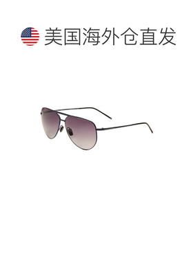 自营 porsche design保时捷设计男式62毫米蓝色太阳镜-蓝色 美国