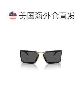 自营prada0pr A11s Rectangular Frame Sunglasses - grey 美国奥