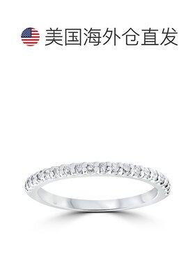 自营 pompeii3POMPEII 钻石结婚戒指 10k 白金 - 10k 白金 美国奥