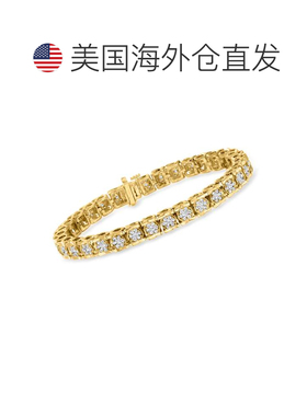 自营Ross-Simons 18kt 金钻石网球手链 - 7 英寸 美国奥莱直发
