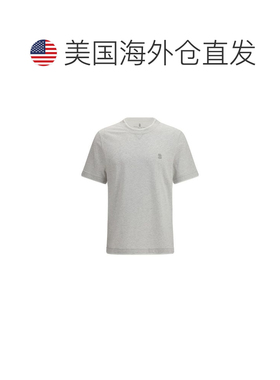 自营Brunello Cucinelli Cotton Men's T-Shirt - gray 美国奥莱