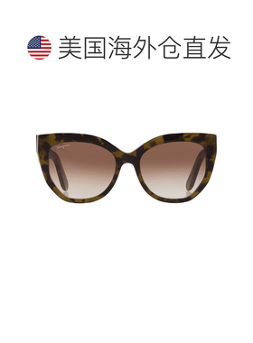 自营Salvatore Ferragamo Brown Gradient Cat Eye Ladies Sungla