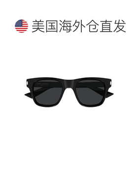 自营saint laurentSl 875 Rectangular Frame Sunglasses - black