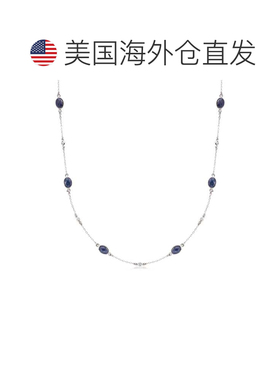 自营Ross-Simons Sapphire and . Diamond Station Necklace in S