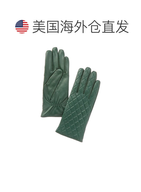 自营Phenix羊绒衬里皮革手套-绿色 美国奥莱直发