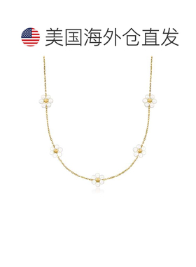 自营RS Pure by Ross-Simons 3-3.5mm Cultured Pearl Flower Sta