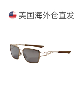 自营Nike Unisex 57 mm Gold Sunglasses - gold silver 美国奥莱