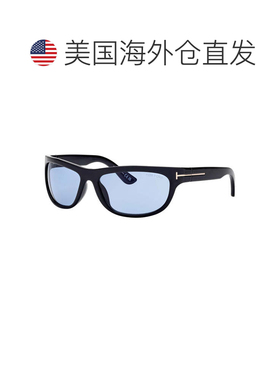 自营Tom Ford Sunglasses Rectangle Full Rim, Shiny Black Fram