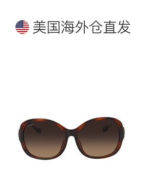 自营Salvatore Ferragamo Brown Gradient Butterfly Sunglasses