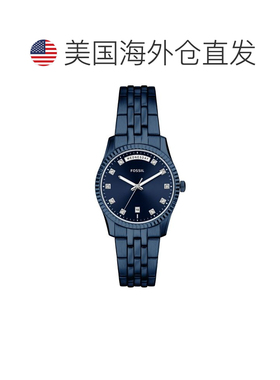 自营Fossil Women's Scarlette Blue Dial Watch - blue 美国奥莱