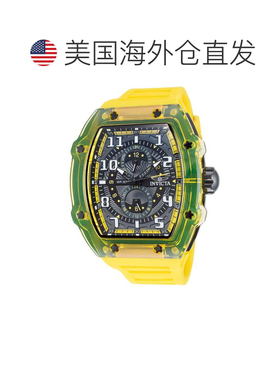 自营Invicta Men's Racing 48.5mm Yellow Quartz Watch - yellow