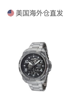 自营Fossil Men's Bronson 48mm Quartz Watch - black 美国奥莱