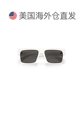 自营prada0pr D12su Rectangular Acetate Sunglasses - grey 美