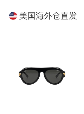 自营bottega veneta黑色醋酸纤维飞行员太阳镜-黑色 美国奥莱直发