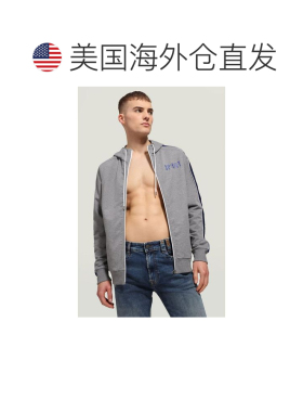 自营Bikkembergs Cotton Men's Sweatshirt - gray 美国奥莱直发