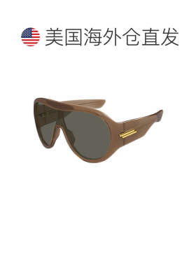 自营bottega venetaBV1345S 005闪亮棕色/灰色-闪亮棕色 美国奥莱