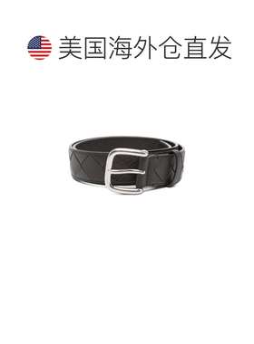 自营bottega veneta富于质感的小牛皮皮带-灰色 美国奥莱直发