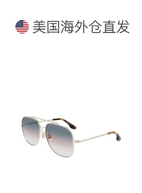 自营Victoria Beckham Metal Women's Sunglasses - gold 美国奥