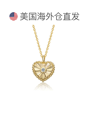 自营geneviveSterling Silver 14K Gold Plated with Cubic Zirco