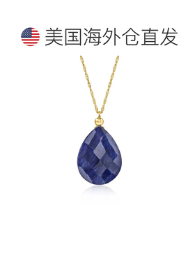 自营Ross-Simons Sapphire Necklace in 10kt Yellow Gold - 18 i