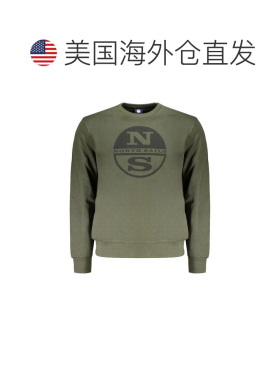 自营North Sails Cotton Men Men's Sweatshirt - green 美国奥莱
