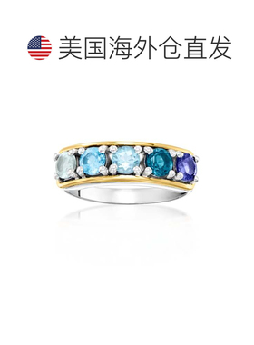自营Ross-Simons Multi-Gemstone Ring in Sterling Silver and 1