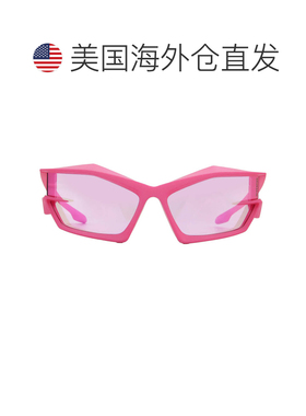 自营givenchy纪梵希粉色闪光镜不规则男士太阳镜GV40049I 73Y 69-
