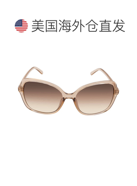 自营Calvin Klein Brown Gradient Butterfly Ladies Sunglasses